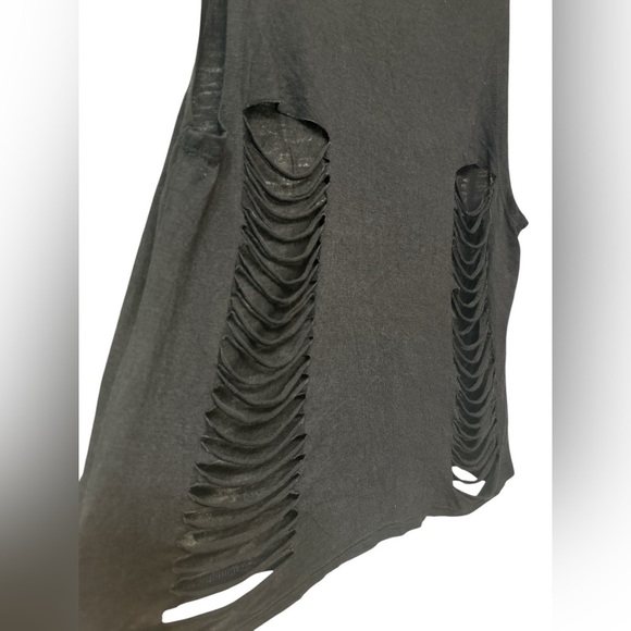 PETA2 Only Bullies Wear Bunnies distressed multicolor tank top - Picture 3 of 6